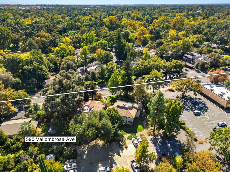 590 Vallombrosa Ave, Chico, CA for lease - Aerial - Image 2 of 6