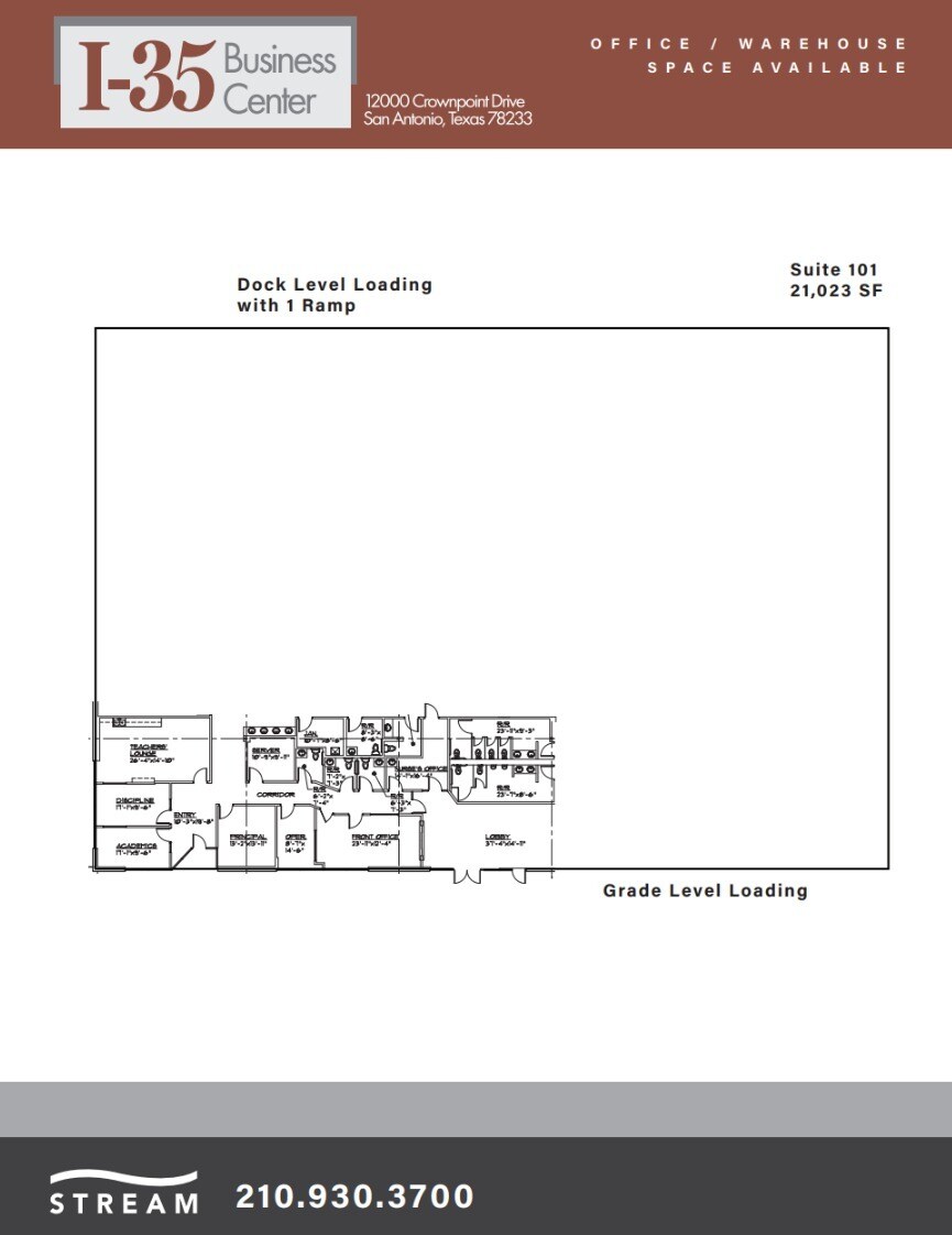 12000 Crownpoint Dr, San Antonio, TX for lease Floor Plan- Image 1 of 1