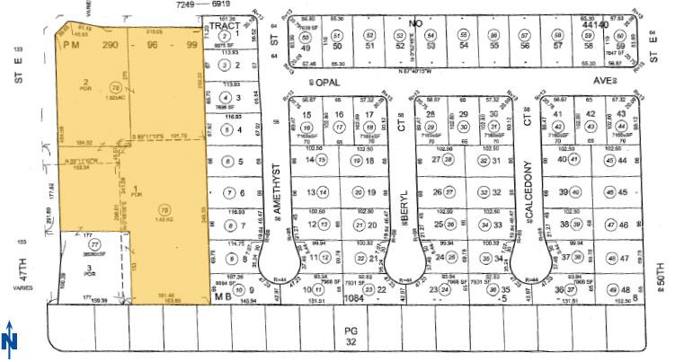 37926 47th St E, Palmdale, CA for sale Plat Map- Image 1 of 1