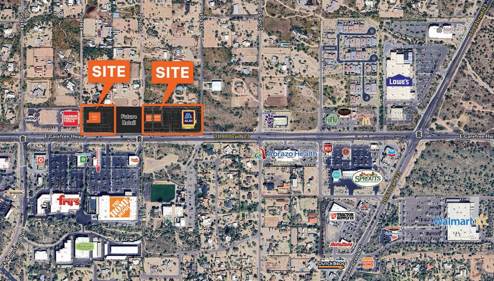 NEC of E Carefree Hwy & 49th St, Cave Creek, AZ for sale - Primary Photo - Image 2 of 2