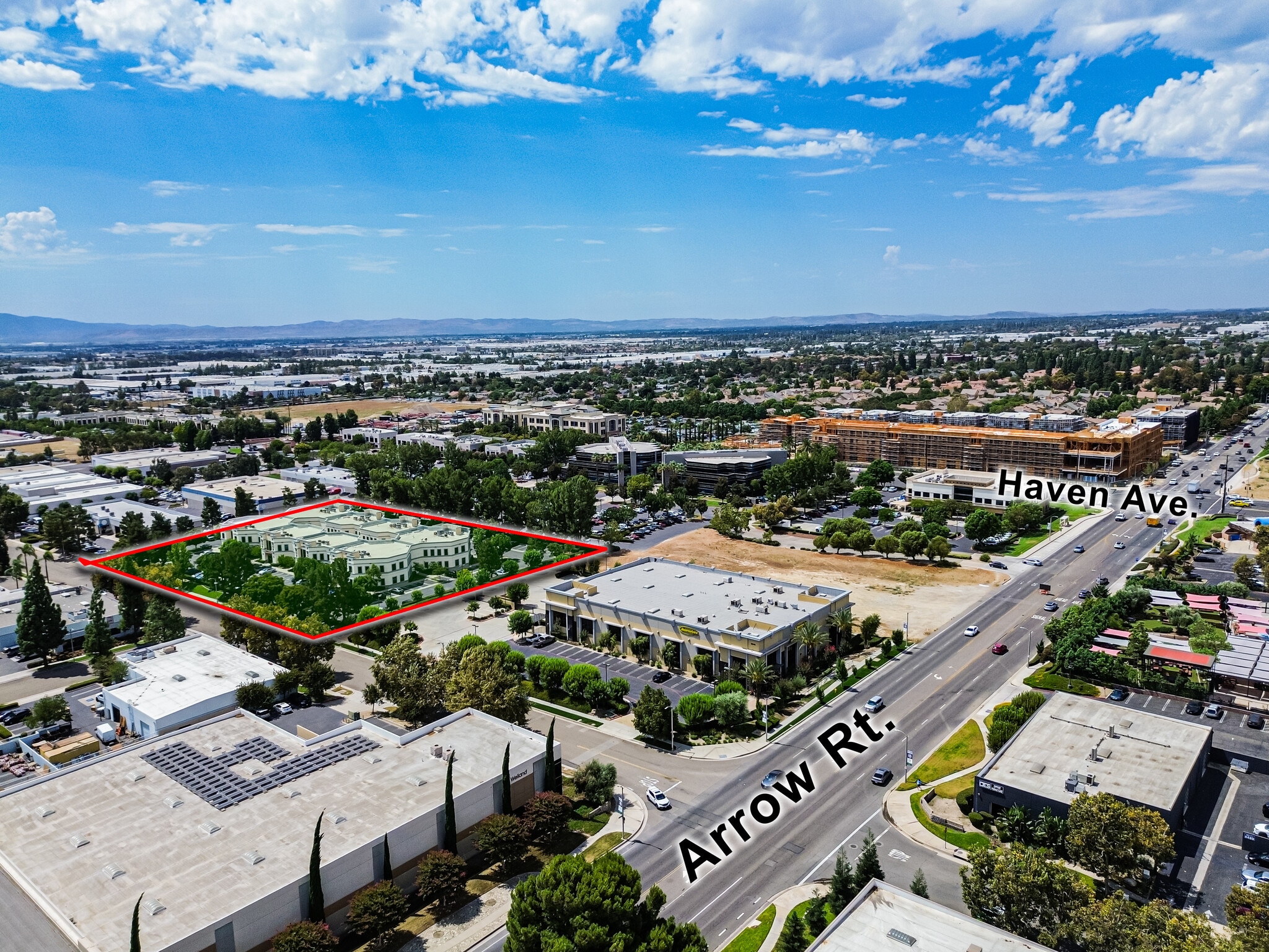 8580 Utica Ave, Rancho Cucamonga, CA for sale Aerial- Image 1 of 19