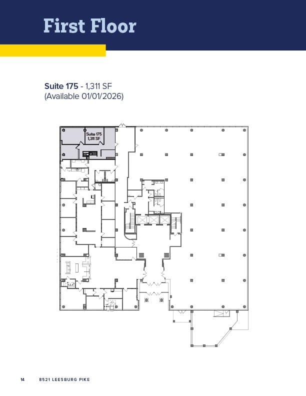 8521 Leesburg Pike, Vienna, VA for lease Floor Plan- Image 1 of 1