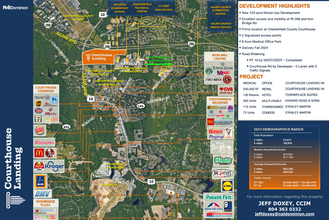 Courthouse Landing, Chesterfield, VA - aerial  map view