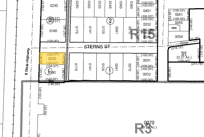 1202 S Dixie Hwy, Lake Worth, FL for sale - Plat Map - Image 1 of 1