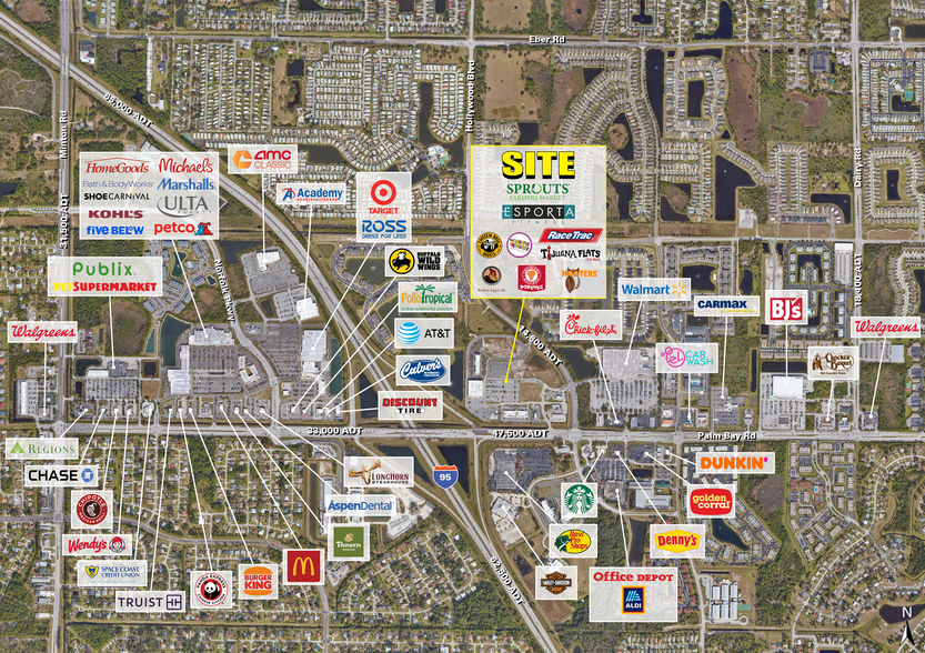 Hollywood Blvd & Palm Bay Rd NE, West Melbourne, FL for lease - Building Photo - Image 2 of 4