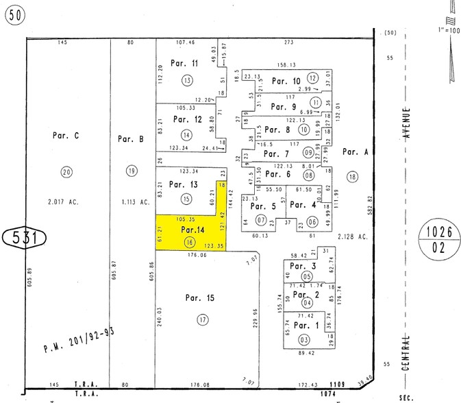 14860 Central Ave, Chino, CA for lease - Plat Map - Image 3 of 3