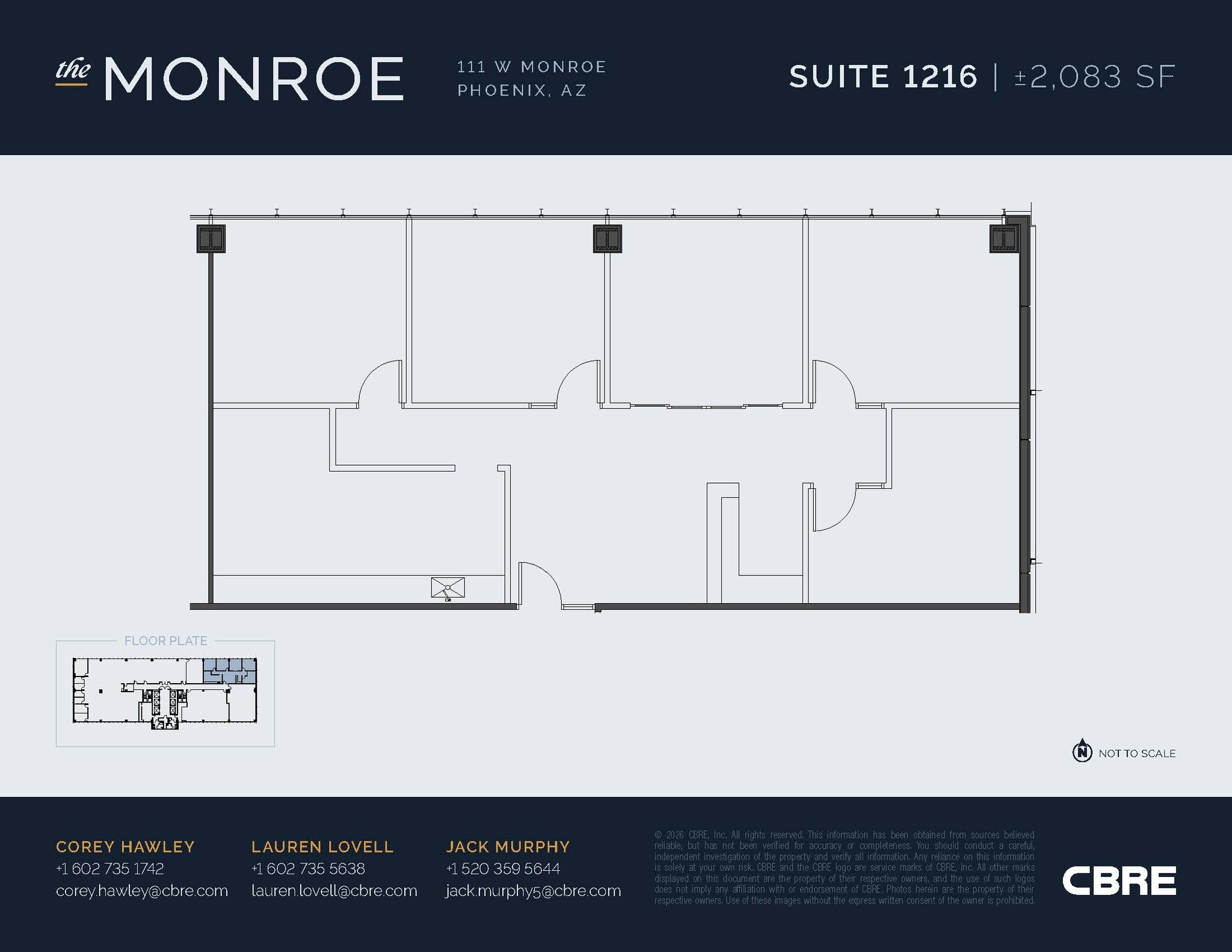 111 W Monroe St, Phoenix, AZ for lease Interior Photo- Image 1 of 1