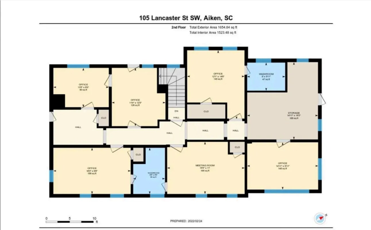 105 Lancaster St SW, Aiken, SC for lease Typical Floor Plan- Image 1 of 2