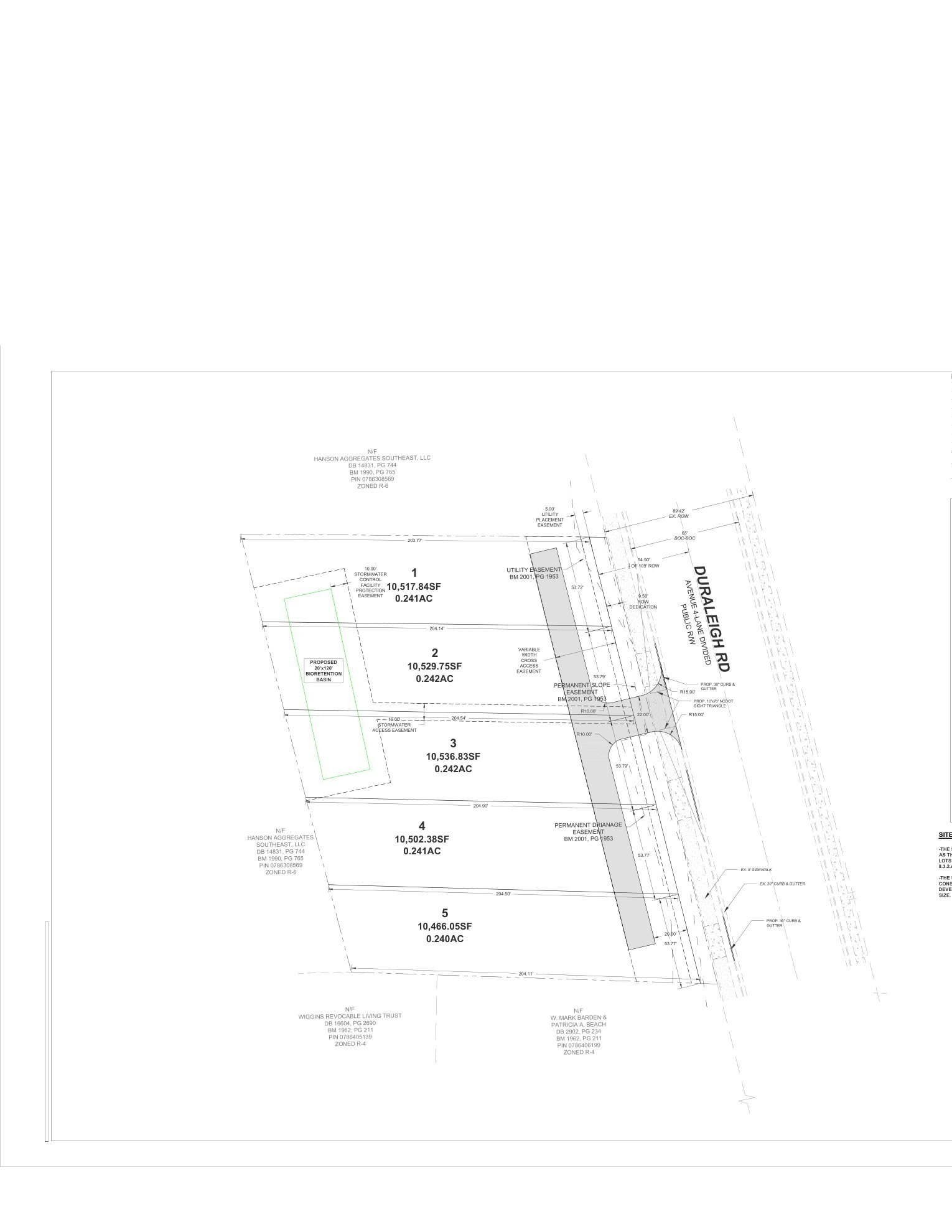 4501 Duraleigh Rd, Raleigh, NC for sale Plat Map- Image 1 of 2