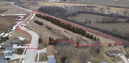 2420 Monroe St, New Holstein, WI - AERIAL  map view