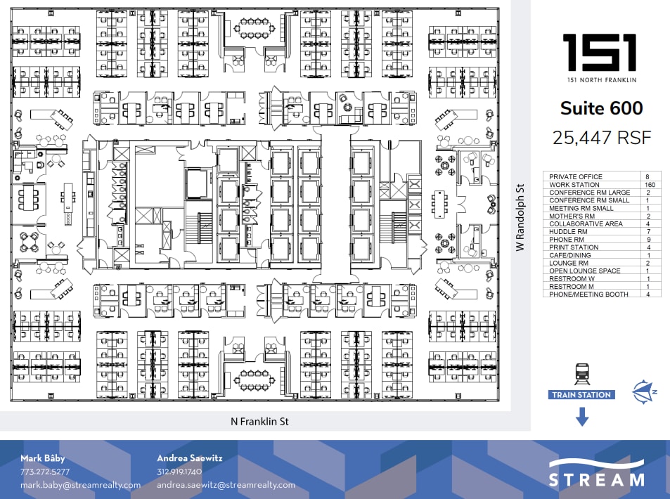 151 N Franklin St, Chicago, IL for lease Floor Plan- Image 1 of 1