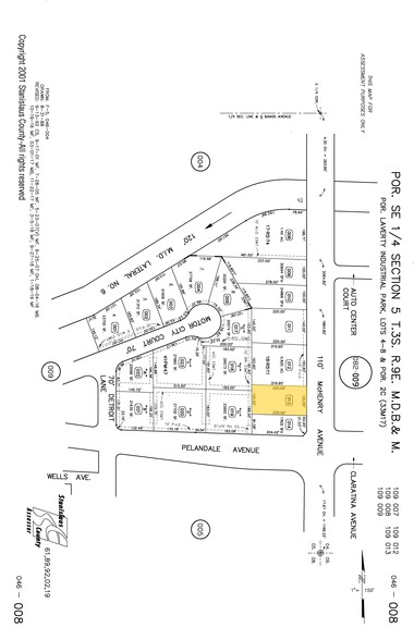 4213 Mchenry Ave, Modesto, CA for lease - Plat Map - Image 3 of 3