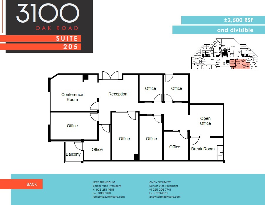 3100 Oak Rd, Walnut Creek, CA for sale Floor Plan- Image 1 of 1