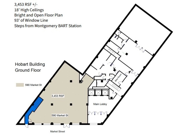 582-590 Market St, San Francisco, CA for lease Floor Plan- Image 1 of 1