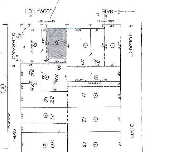 5324 Hollywood Blvd, Los Angeles, CA for lease - Plat Map - Image 2 of 4