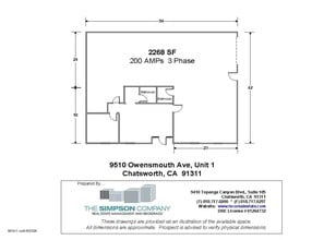 9510-9520 Owensmouth Ave, Chatsworth, CA for lease Floor Plan- Image 1 of 1