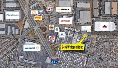 2416 Whipple Rd, Hayward, CA - AERIAL map view