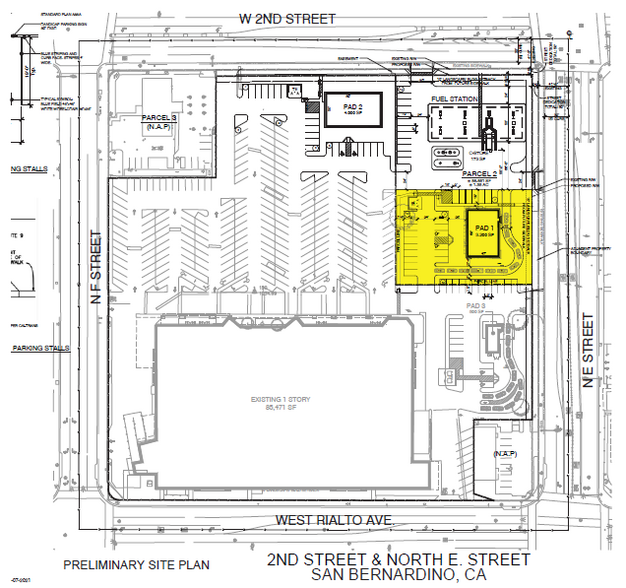 E Street, San Bernardino, CA for sale - Site Plan - Image 1 of 1