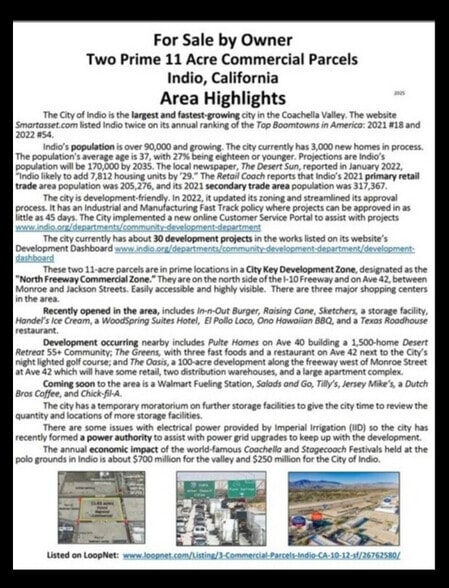 Two Prime 11 acre Commercial Parcels portfolio of 2 properties for sale on LoopNet.com - Other - Image 3 of 12