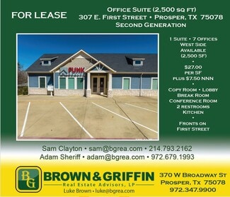 More details for 307 E 1st St, Prosper, TX - Office for Lease