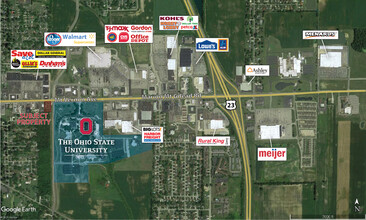 1351 Mt Vernon Ave, Marion, OH - aerial  map view