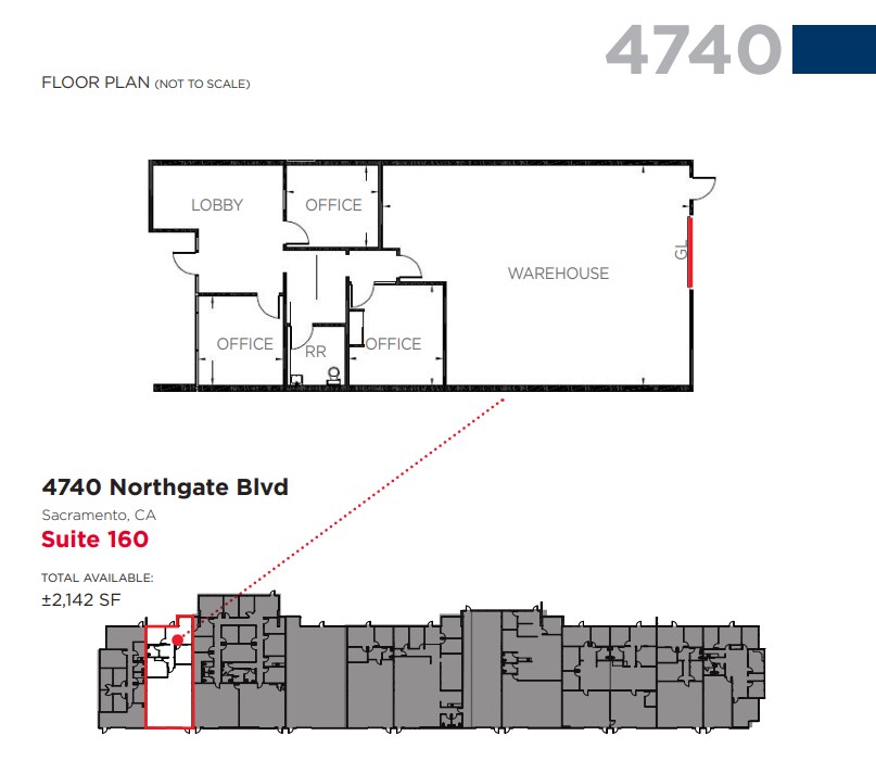 4700 Northgate Blvd, Sacramento, CA for lease Floor Plan- Image 1 of 1