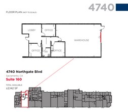 4700 Northgate Blvd, Sacramento, CA for lease Floor Plan- Image 1 of 1