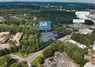 248 Old Atlanta Rd, Stockbridge, GA - AERIAL  map view