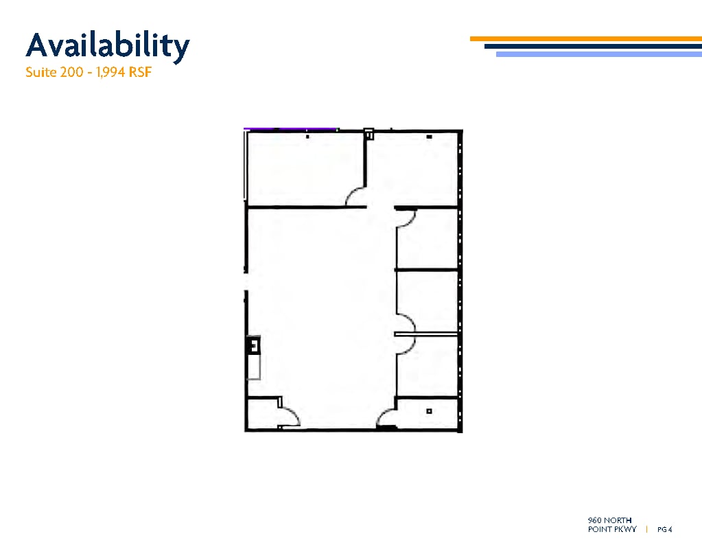 960 North Point Pky, Alpharetta, GA for lease Floor Plan- Image 1 of 1