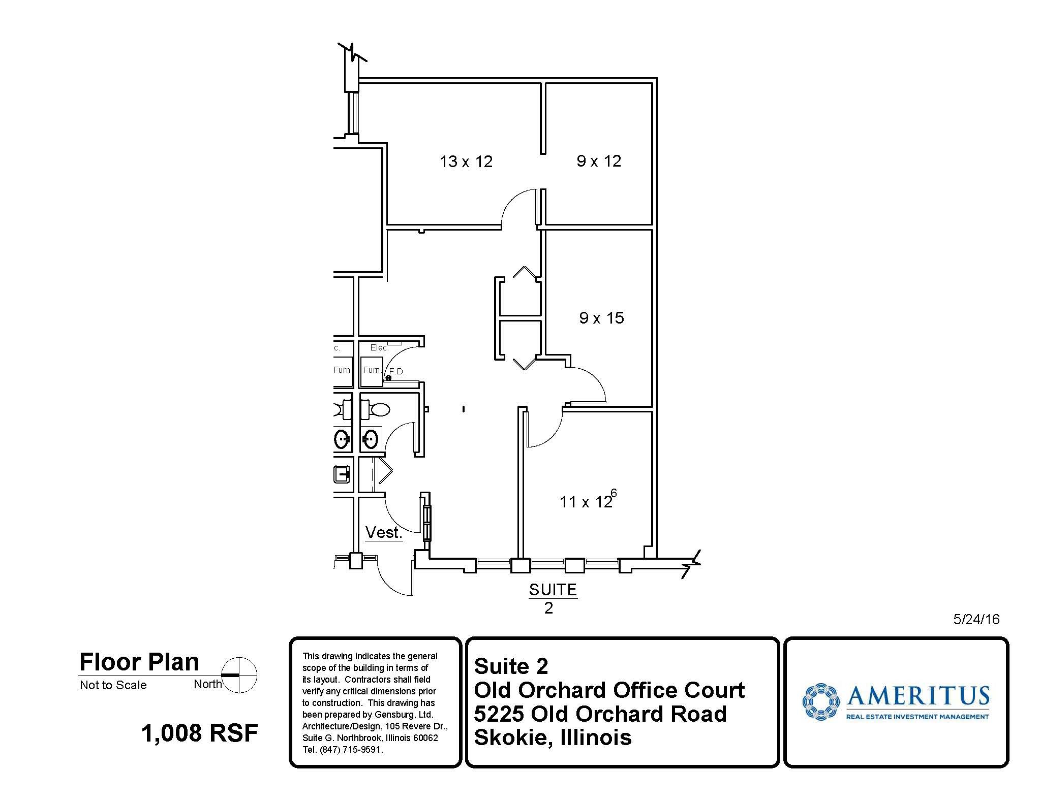 5225 Old Orchard Rd, Skokie, IL for lease Floor Plan- Image 1 of 1