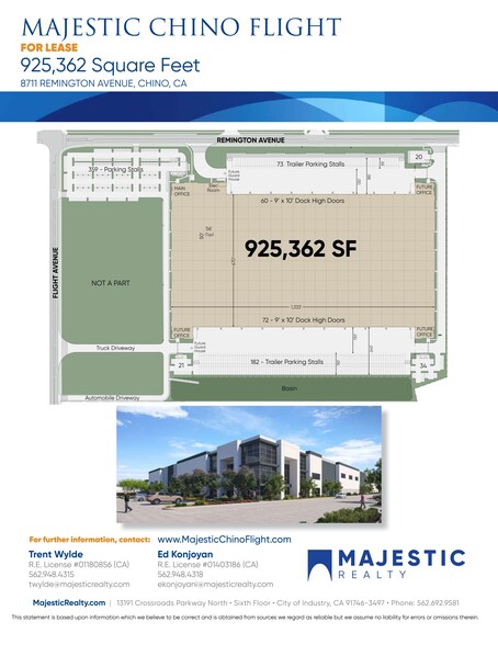 8711 Remington Ave, Chino, CA for lease - Site Plan - Image 2 of 2