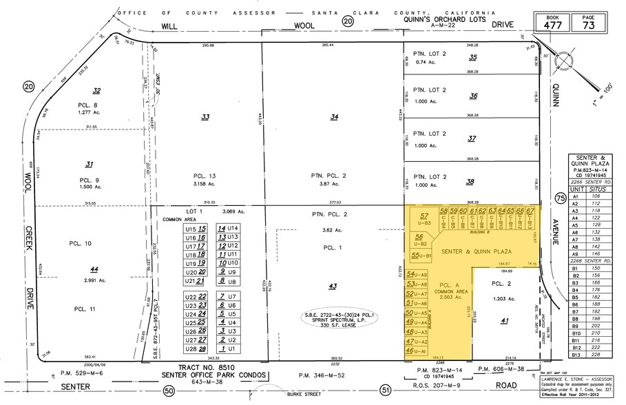 2268 Senter Rd, San Jose, CA for sale - Plat Map - Image 1 of 1