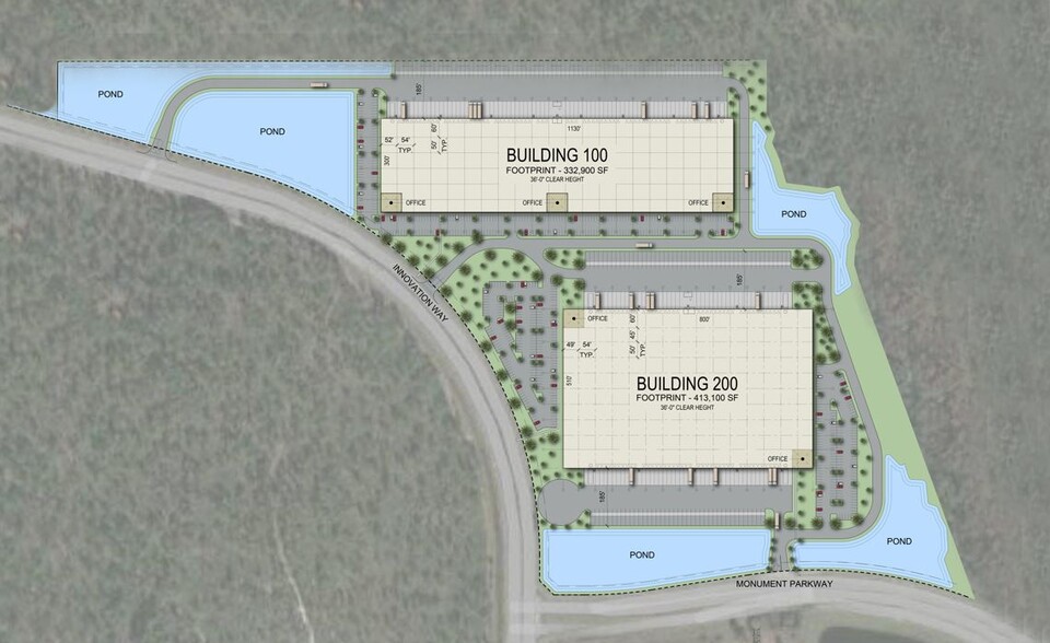 Monument Pkwy and Innovation Way, Orlando, FL for lease - Site Plan - Image 2 of 3