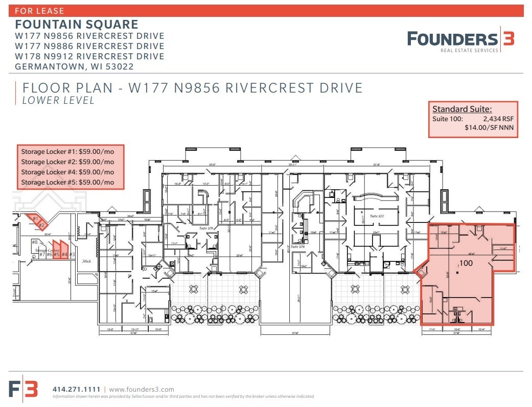 W177N9856-W178 N9912 Rivercrest Dr, Germantown, WI for lease Floor Plan- Image 1 of 1