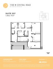 1100 W Central Rd, Arlington Heights, IL for lease Floor Plan- Image 1 of 1
