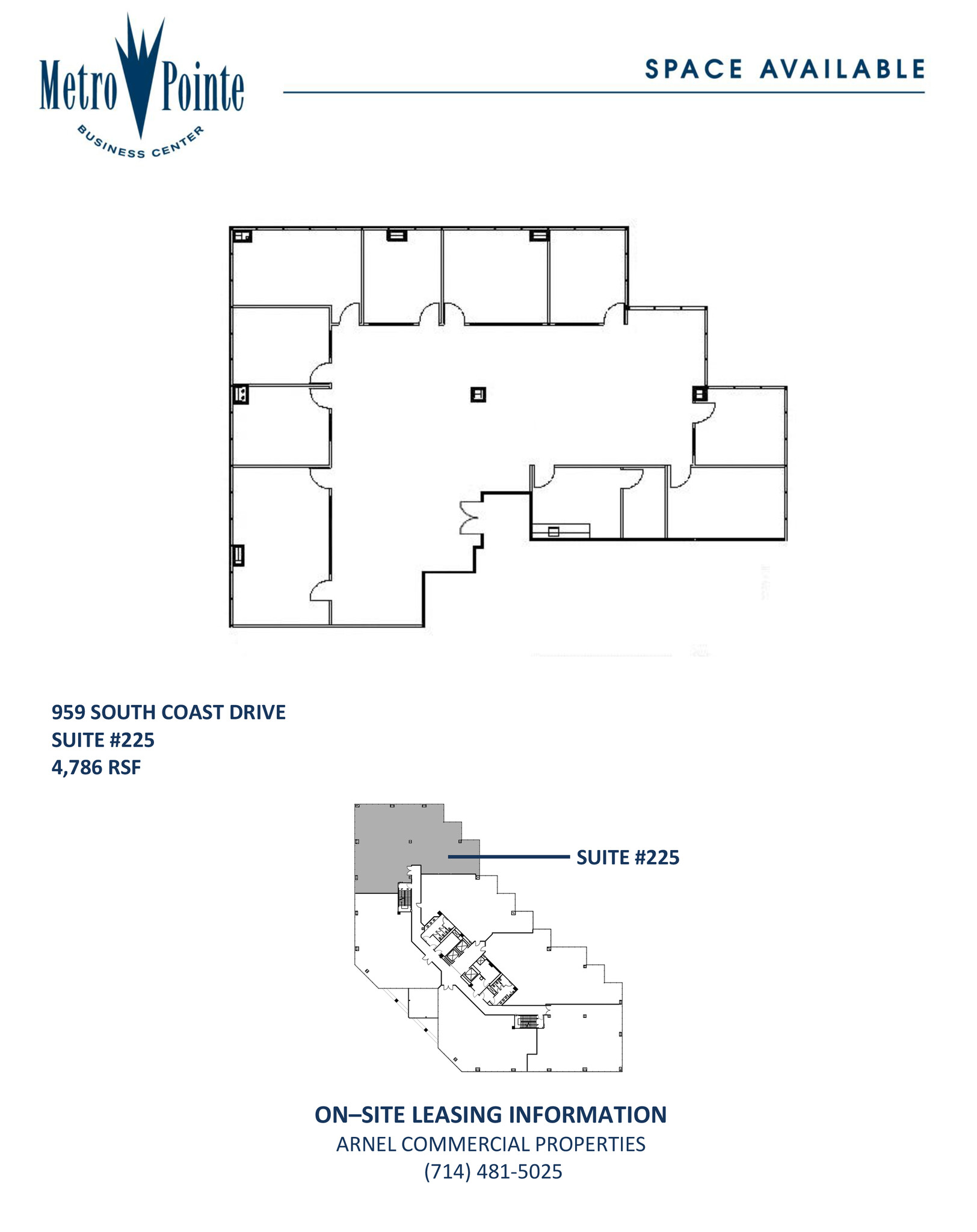 959 S Coast Dr, Costa Mesa, CA for lease Floor Plan- Image 1 of 1