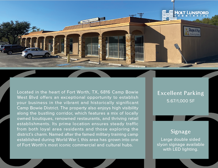 6816 Camp Bowie Blvd, Fort Worth, TX for lease - Building Photo - Image 3 of 5