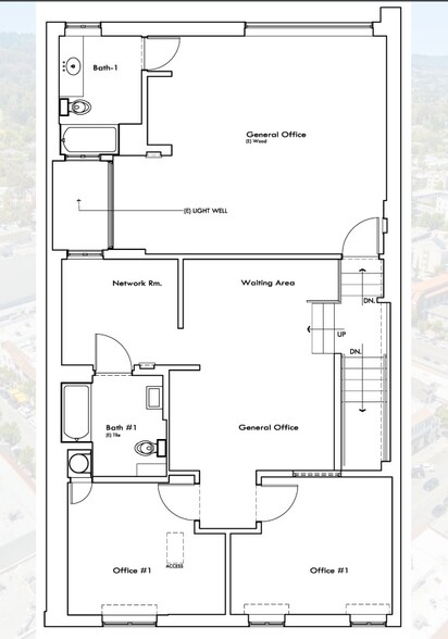 311-315 Primrose Rd, Burlingame, CA for lease - Floor Plan - Image 2 of 2