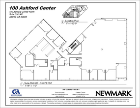 100 Ashford Ctr N, Atlanta, GA for lease Floor Plan- Image 1 of 1