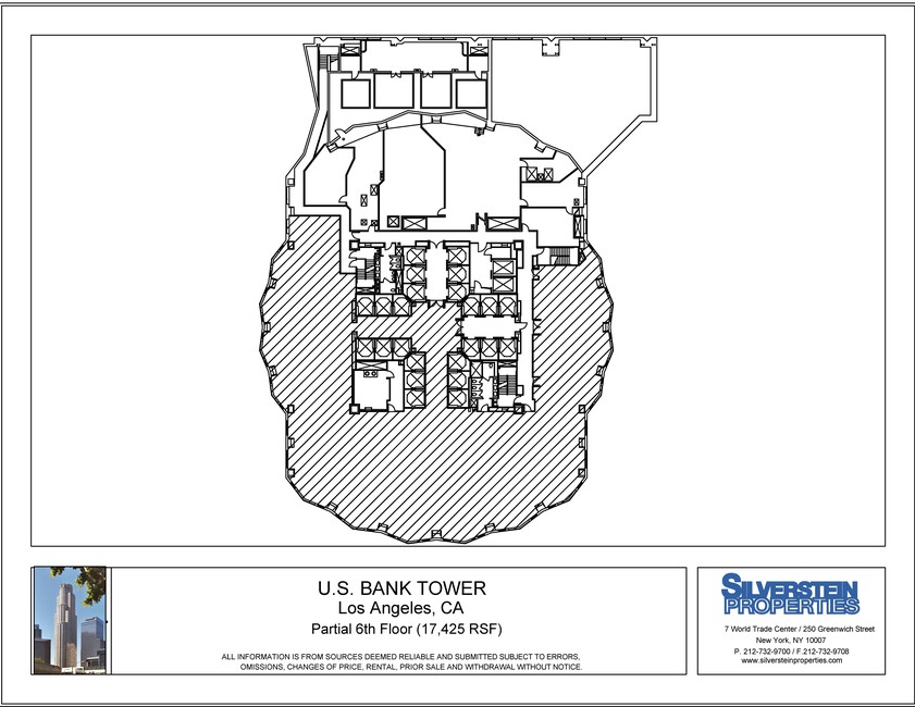 633 W 5th St, Los Angeles, CA for lease Floor Plan- Image 1 of 1