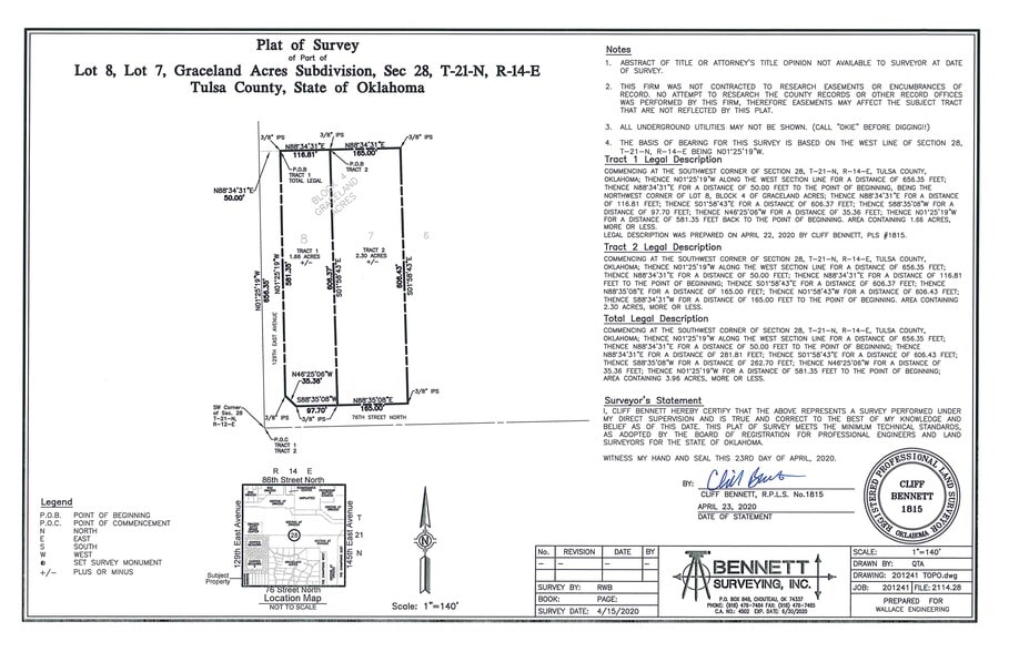 12901 E 76th St N, Owasso, OK for sale - Site Plan - Image 2 of 2