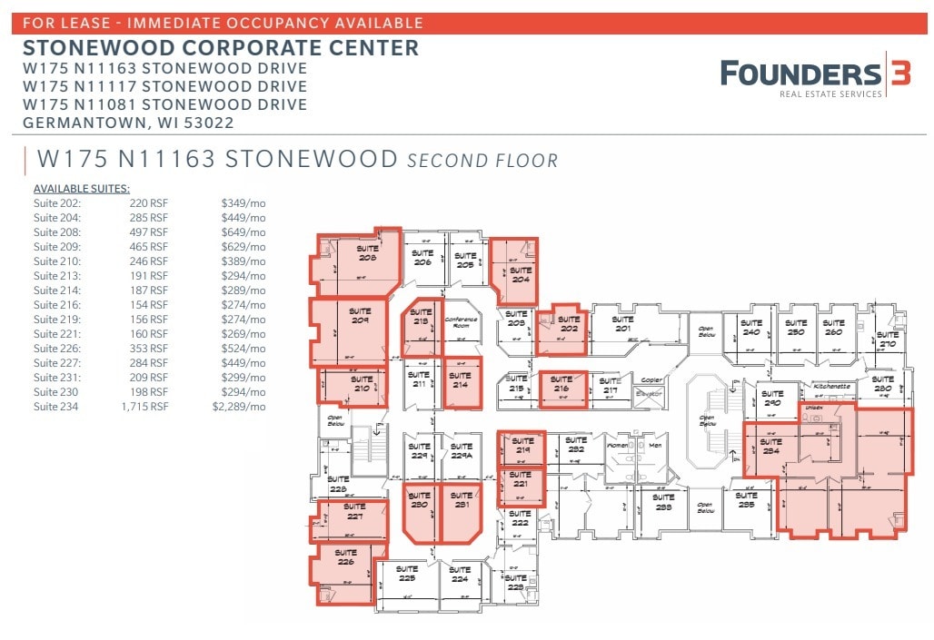W175N11081 Stonewood Dr, Germantown, WI for lease Floor Plan- Image 1 of 1