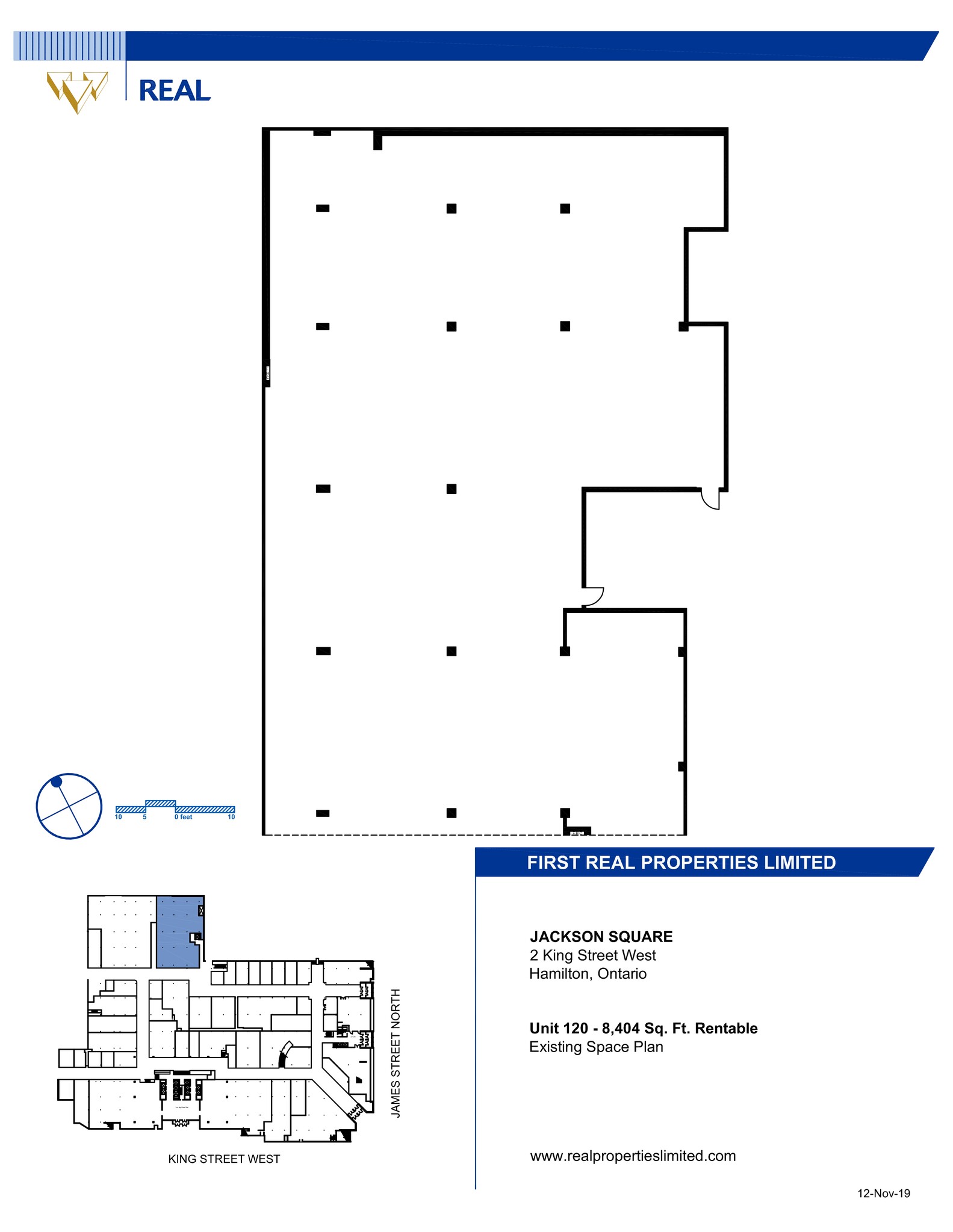 100, 110, and 120 King St W, Hamilton, ON for lease Site Plan- Image 1 of 1