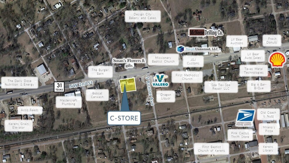 411 NW 2nd St, Kerens, TX for sale - Building Photo - Image 1 of 1