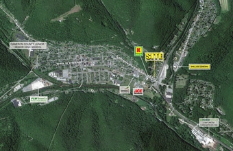 620 Allegheny Ave, Emporium, PA for lease Aerial- Image 1 of 2