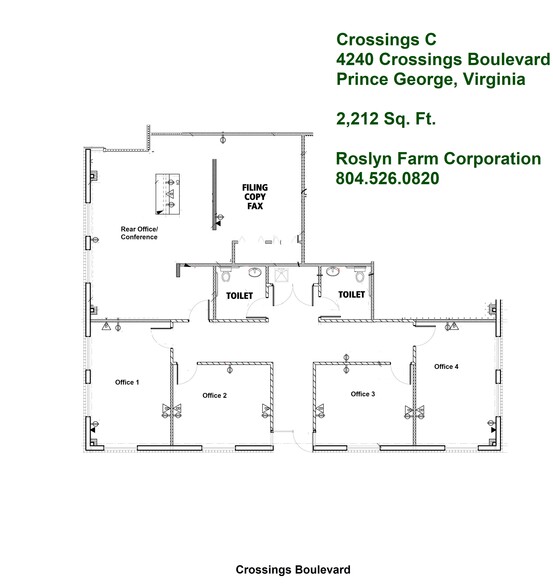 4240 Crossings Blvd, Prince George, VA for lease - Floor Plan - Image 3 of 4