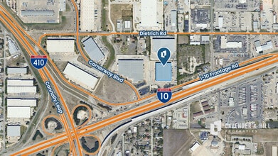 5411 IH-10, San Antonio, TX - AERIAL map view