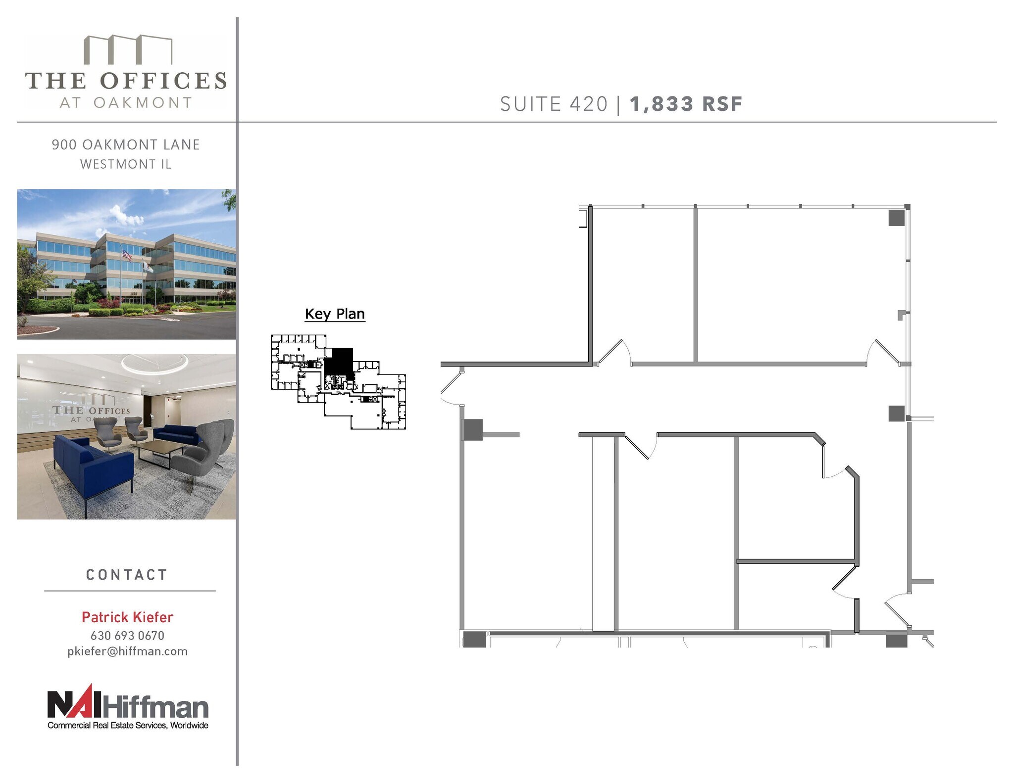 900 Oakmont Ln, Westmont, IL for lease Floor Plan- Image 1 of 1