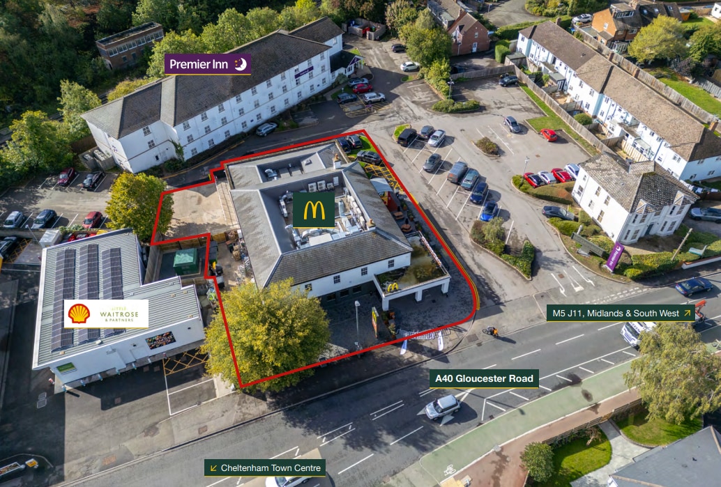 374 Gloucester Rd, Cheltenham for sale Aerial- Image 1 of 4
