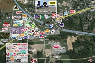 1002-1004 N Keller Dr, Effingham, IL - AERIAL map view - Image1